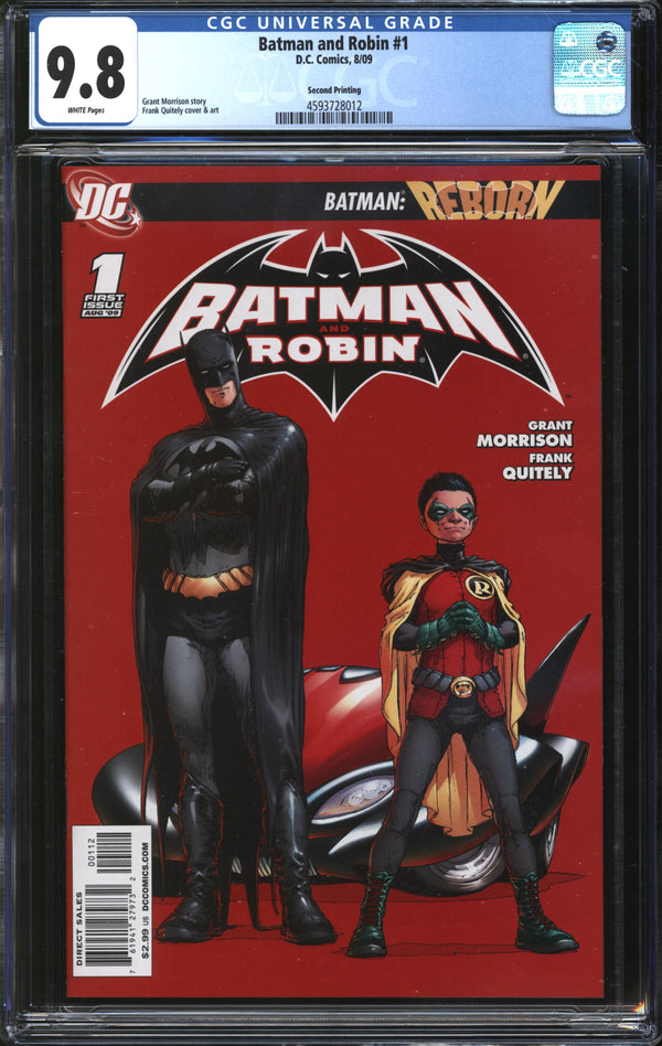 Batman And Robin (2009) #1 Second Printing CGC 9.8 NM/MT