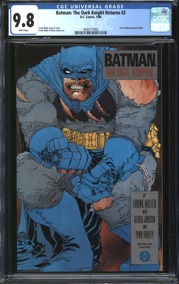 Batman: The Dark Knight Returns (1986) #2 CGC 9.8 NM/MT