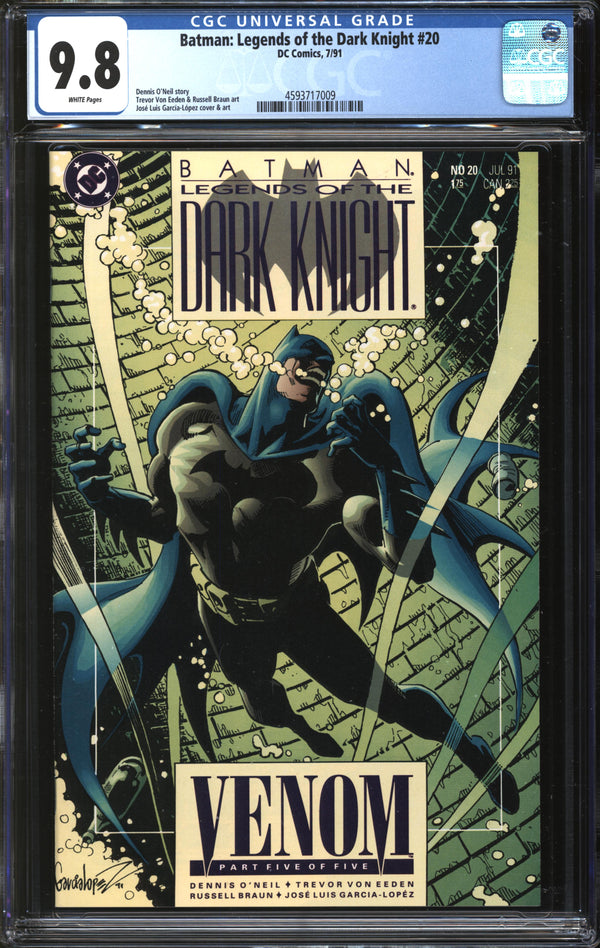 Batman: Legends Of The Dark Knight (1989) #20 CGC 9.8 NM/MT