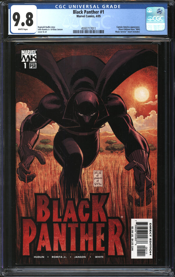 Black Panther (2005) # 1 CGC 9.8 NM/MT