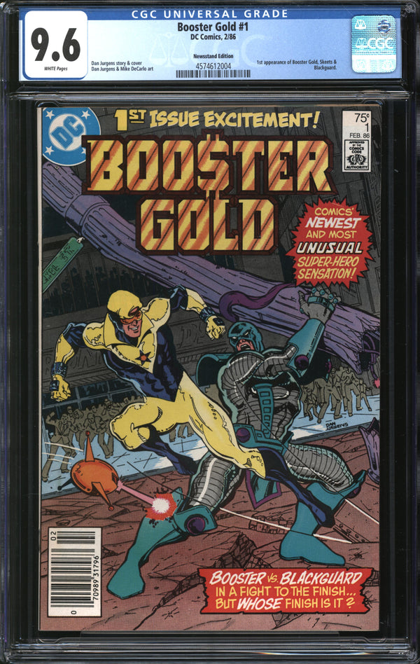 Booster Gold (1986) #1 Newsstand Edition CGC 9.6 NM+