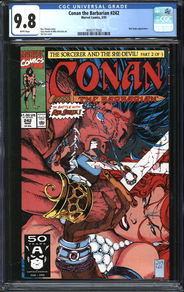 Conan The Barbarian (1970) #242 CGC 9.8 NM/MT