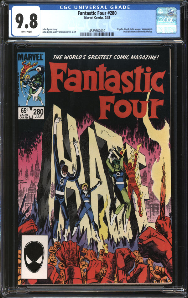 Fantastic Four (1961) #280 CGC 9.8 NM/MT