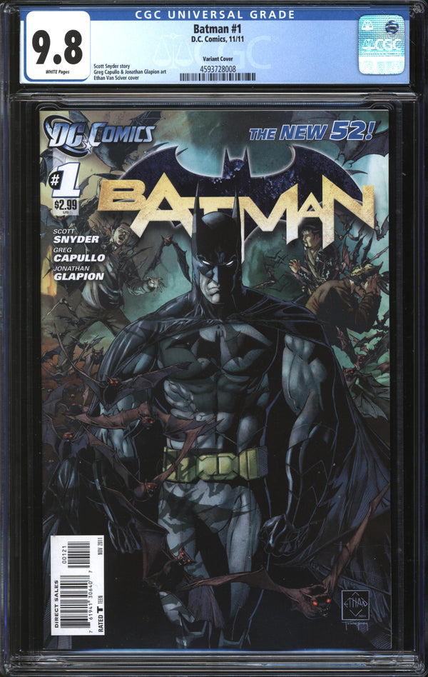 Batman (2011) # 1 Ethan Van Sciver Variant CGC 9.8 NM/MT