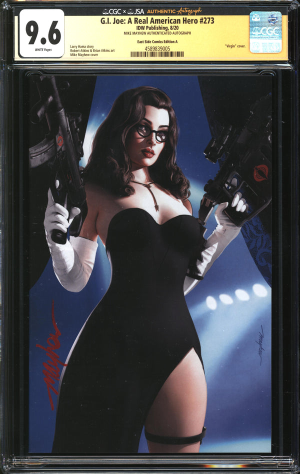 G.I. Joe: A Real American Hero (2010) #273 CGC East Side Comics Edition A Signature Series 9.6 NM+ Signed Mike Mayhew