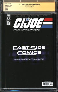 G.I. Joe: A Real American Hero (2010) #275 CGC East Side Comics Edition A Signature Series 9.4 NM Signed Mike Mayhew