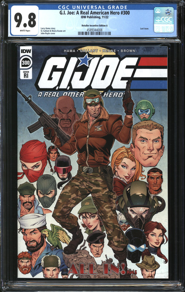 G.I. Joe: A Real American Hero (2010) #300 Retailer Incentive Edition A CGC 9.8 NM/MT