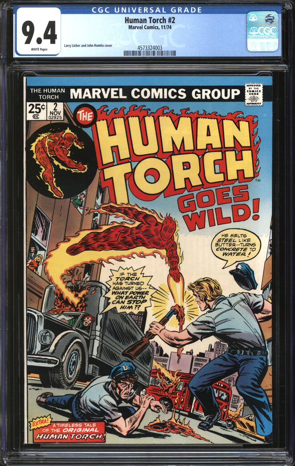 Human Torch (1974) #2 CGC 9.4 NM