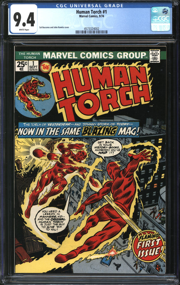 Human Torch (1974) #1 CGC 9.4 NM
