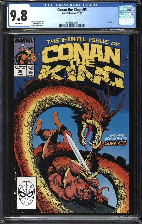Conan The King (1984) #55 CGC 9.8 NM/MT