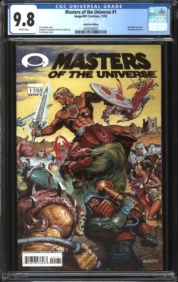 Masters Of The Universe (2003) #1 Gold Foil Edition CGC 9.8 NM/MT