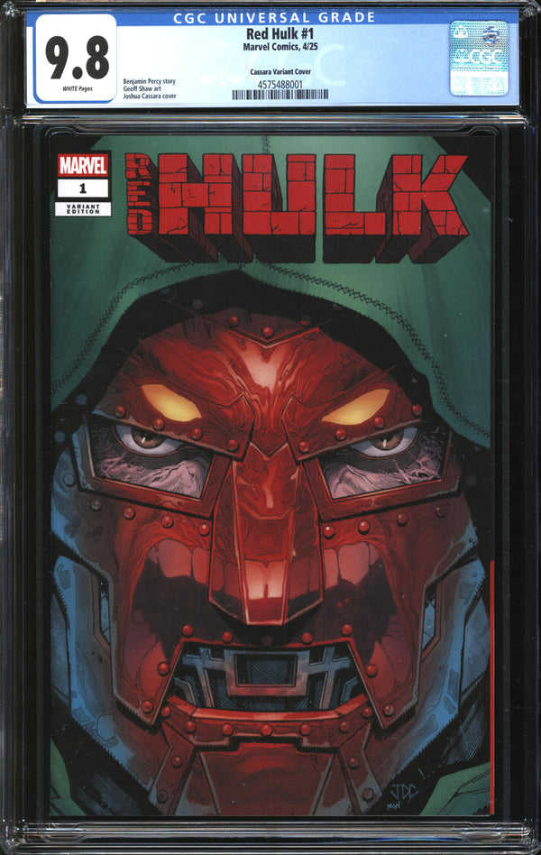 Red Hulk (2025) #1 Joshua Cassara Previews Exclusive Variant CGC 9.8 NM/MT