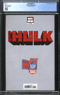 Red Hulk (2025) #1 Joshua Cassara Previews Exclusive Variant CGC 9.8 NM/MT