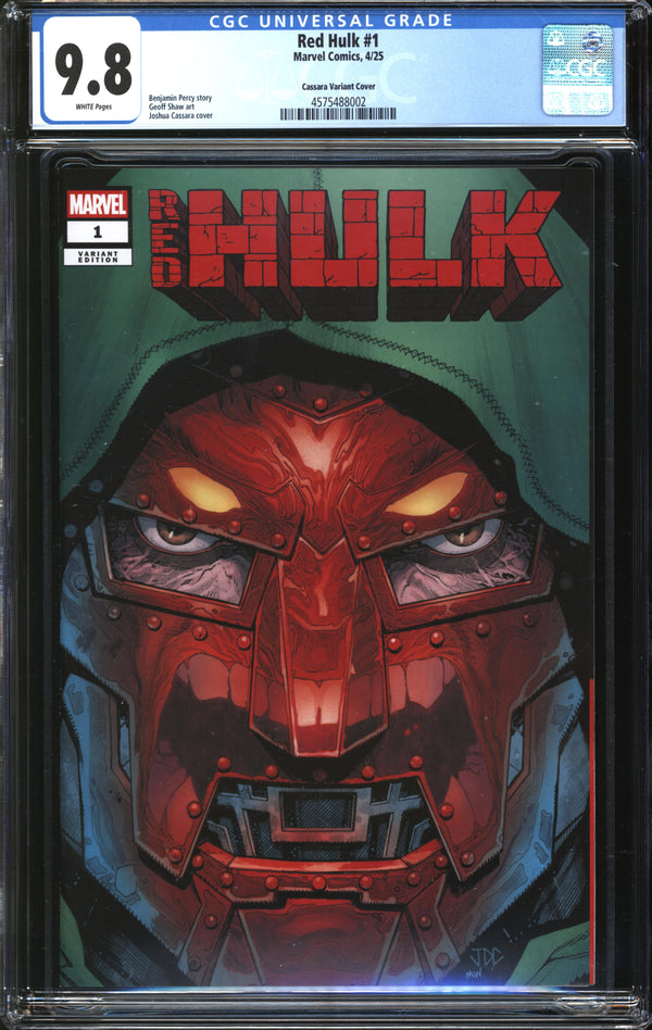 Red Hulk (2025) #1 Joshua Cassara Previews Exclusive Variant CGC 9.8 NM/MT