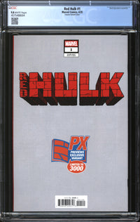 Red Hulk (2025) #1 Joshua Cassara Previews Exclusive Variant CGC 9.8 NM/MT