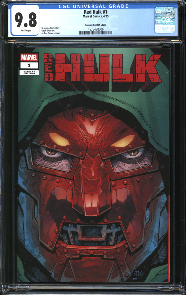 Red Hulk (2025) #1 Joshua Cassara Previews Exclusive Variant CGC 9.8 NM/MT