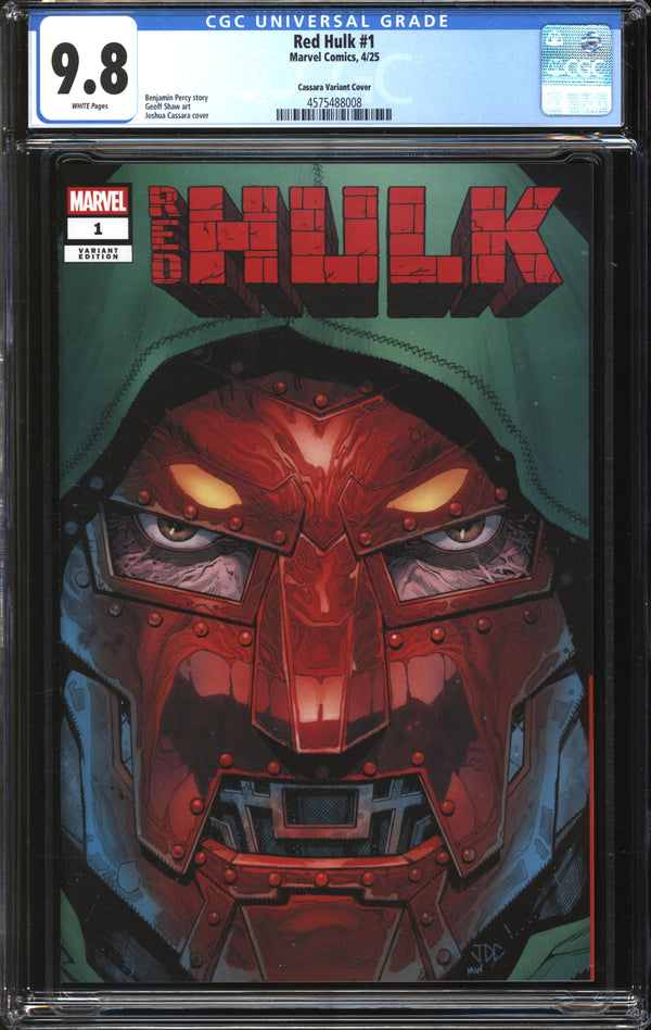 Red Hulk (2025) #1 Joshua Cassara Previews Exclusive Variant CGC 9.8 NM/MT