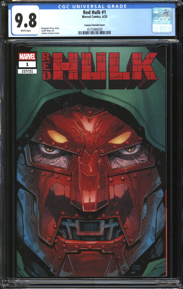 Red Hulk (2025) #1 Joshua Cassara Previews Exclusive Variant CGC 9.8 NM/MT