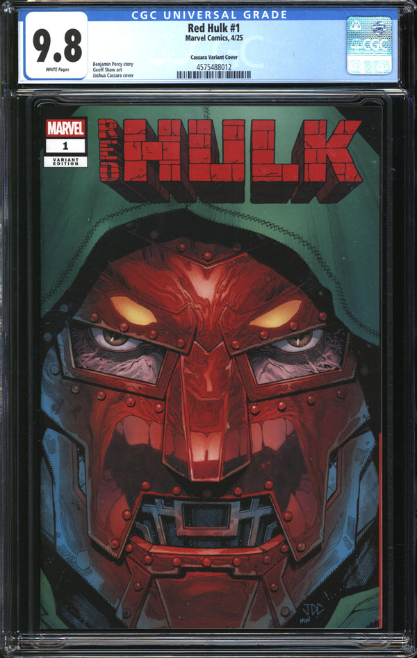 Red Hulk (2025) #1 Joshua Cassara Previews Exclusive Variant CGC 9.8 NM/MT
