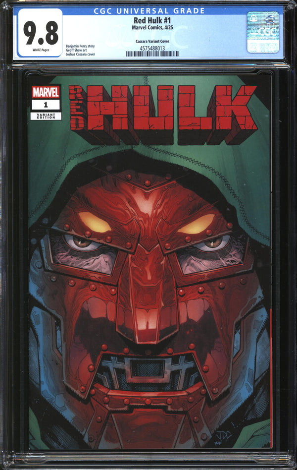 Red Hulk (2025) #1 Joshua Cassara Previews Exclusive Variant CGC 9.8 NM/MT