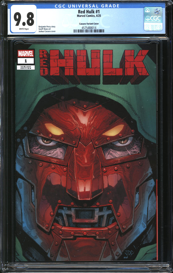 Red Hulk (2025) #1 Joshua Cassara Previews Exclusive Variant CGC 9.8 NM/MT