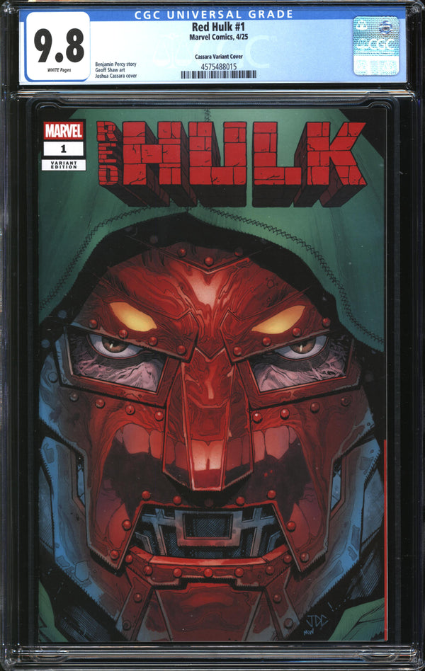 Red Hulk (2025) #1 Joshua Cassara Previews Exclusive Variant CGC 9.8 NM/MT