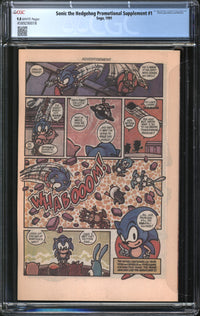 Sonic The Hedgehog Promotional Supplement (1991) #1 CGC 9.8 NM/MT