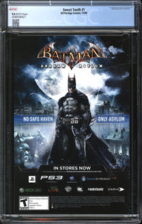 Sweet Tooth (2009) #1 CGC 9.8 NM/MT
