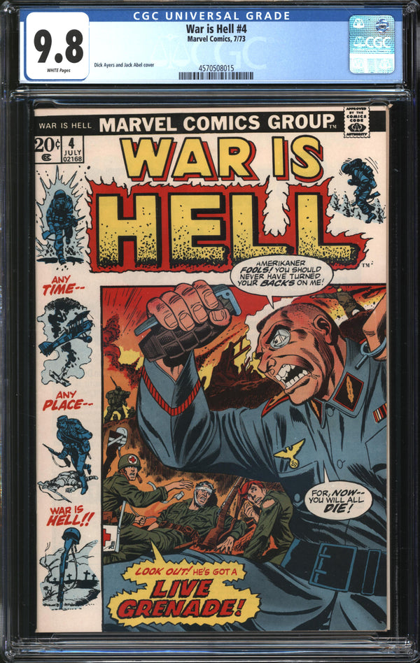 War Is Hell (1973) # 4 CGC 9.8 NM/MT