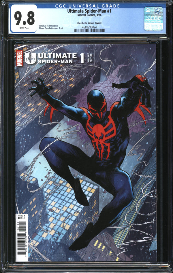 Ultimate Spider-Man (2024) #1 Marco Checchetto Variant Cover C CGC 9.8 NM/MT