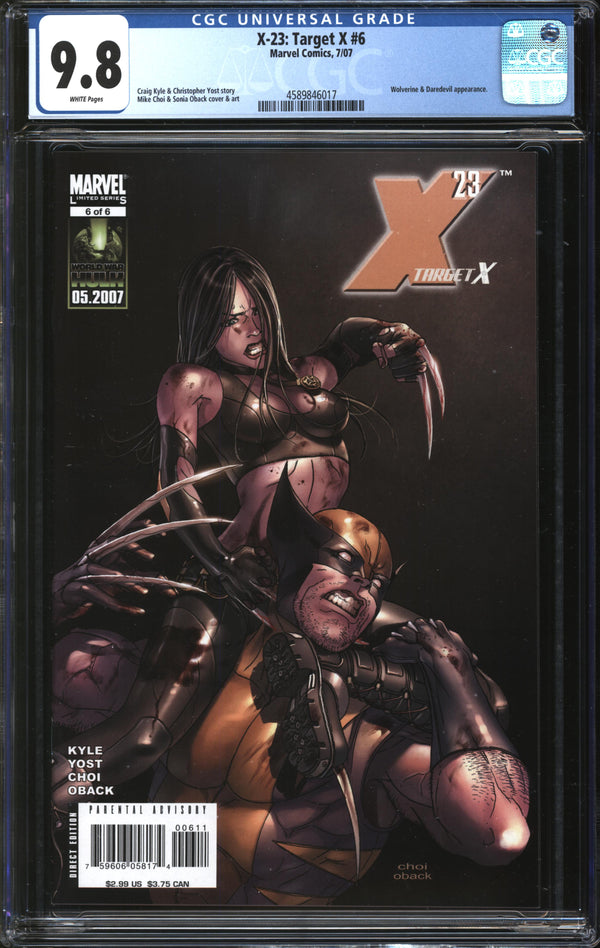X-23: Target X (2007) #6 CGC 9.8 NM/MT