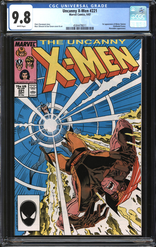 Uncanny X-Men (1981) #221 CGC 9.8 NM/MT