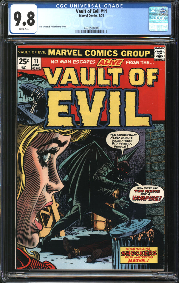 Vault Of Evil (1973) #11 CGC 9.8 NM/MT