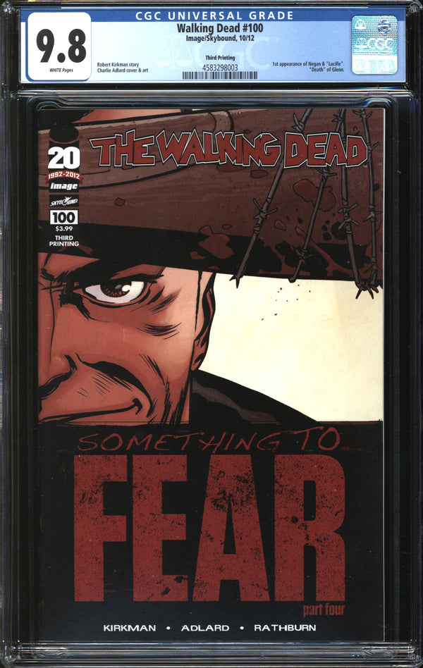 Walking Dead (2003) #100 Third Printing CGC 9.8 NM/MT