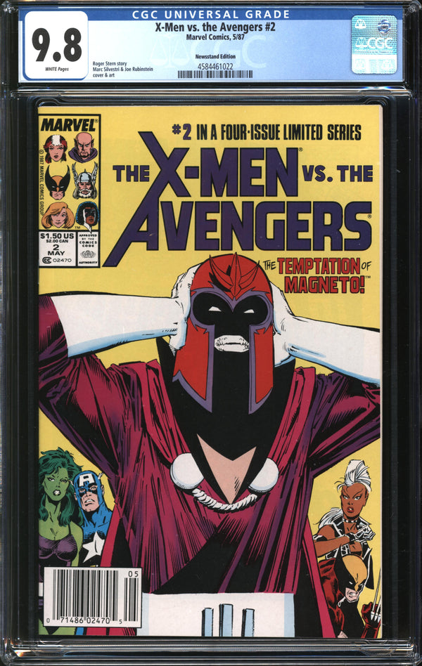 X-Men Vs. The Avengers (1987) #2 Newsstand Edition CGC 9.8 NM/MT