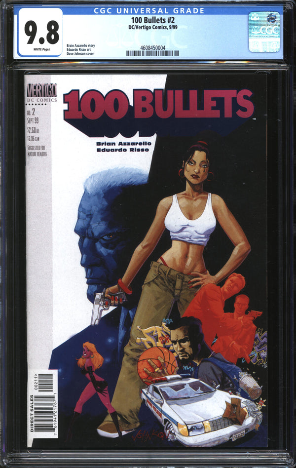 100 Bullets (1999) #2 CGC 9.8 NM/MT