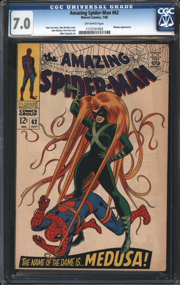 Amazing Spider-Man (1963) # 62 CGC 7.0 FN/VF