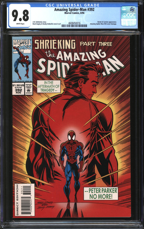 Amazing Spider-Man (1963) #392 CGC 9.8 NM/MT