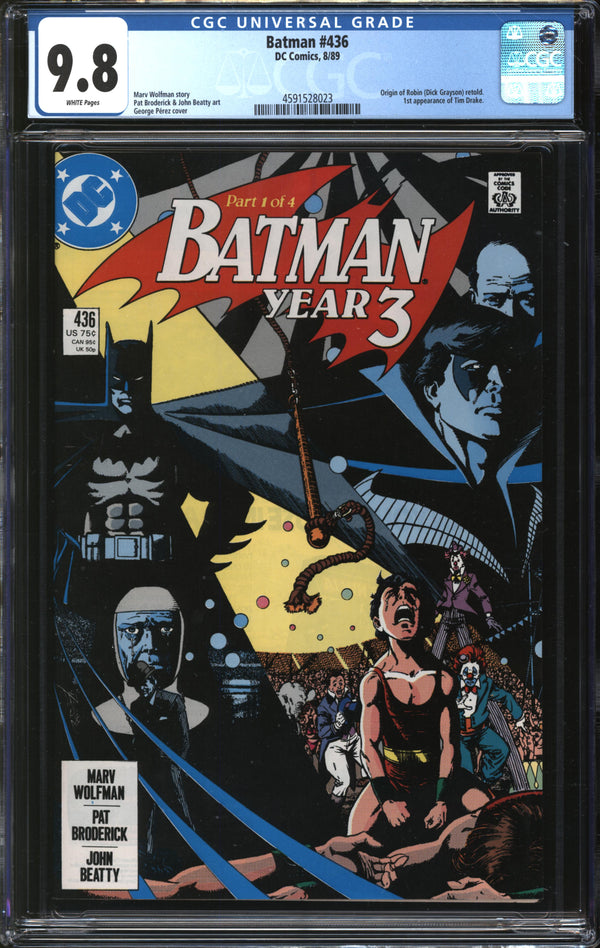 Batman (1940) #436 CGC 9.8 NM/MT