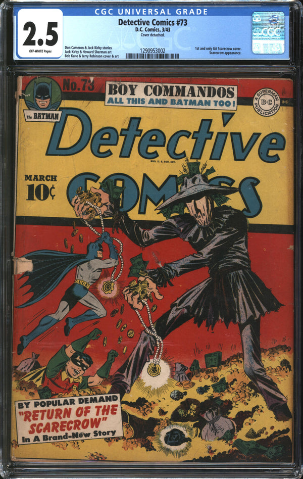 Detective Comics (1937) # 73 CGC 2.5 GD+