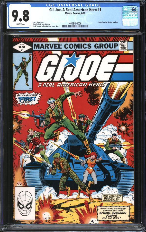 G.I. Joe, A Real American Hero (1982) #  1 CGC 9.8 NM/MT