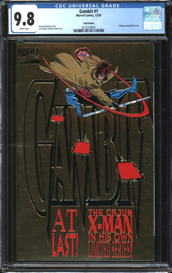 Gambit (1993) #1 Gold Foil Edition CGC 9.8 NM/MT