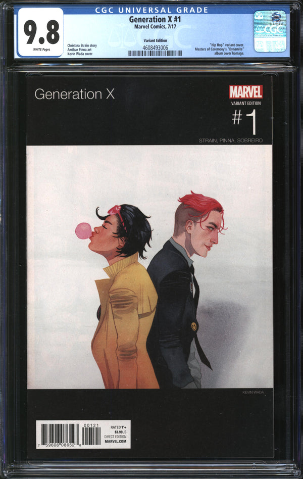 Generation X (2017) #1 Hip Hop Variant CGC 9.8 NM/MT