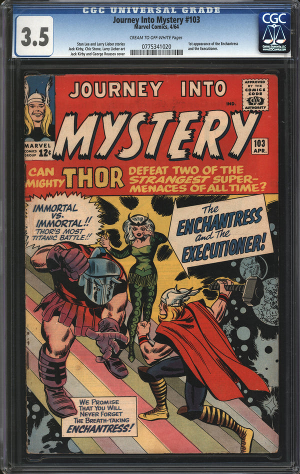 Journey Into Mystery (1952) #103 CGC 3.5 VG-