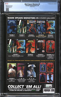 Mark Spears Monsters (2024) #5 Metal Variant Cover G CGC 9.9 MINT