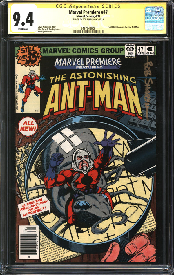 Marvel Premiere (1972) #47 CGC Signature Series 9.4 NM Signed Bob Sharen