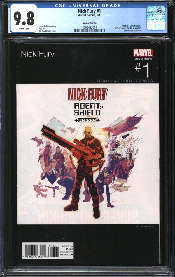 Nick Fury (2017) #1 Hip Hop Variant CGC 9.8 NM/MT