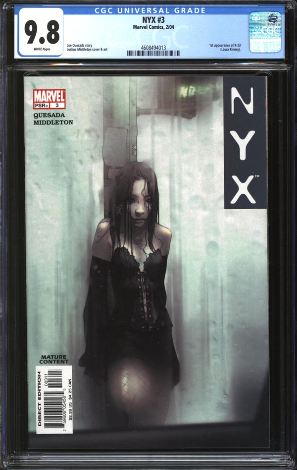 NYX (2003) #3 CGC 9.8 NM/MT
