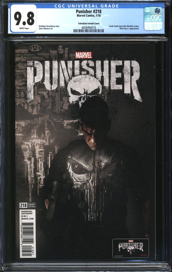 Punisher (2016) #218 Television Variant CGC 9.8 NM/MT