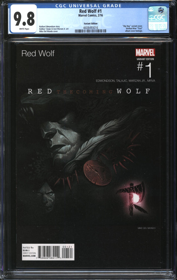 Red Wolf (2016) #1 Hip Hop Variant CGC 9.8 NM/MT
